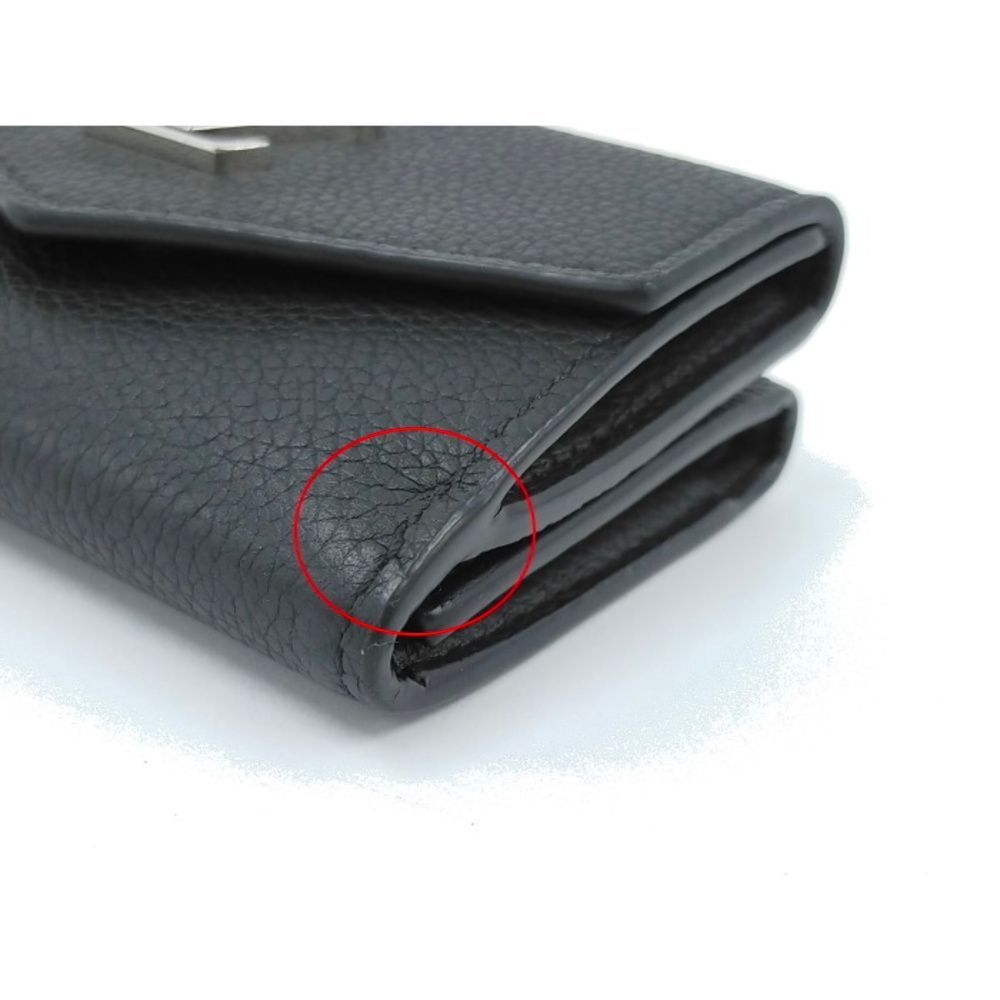 Louis Vuitton Portefeuille Lock Mini Trifold Wallet Taurillon Leather Noir - Picture 3 of 8